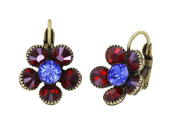 Red/blue Lost Garden - Konplott earrings